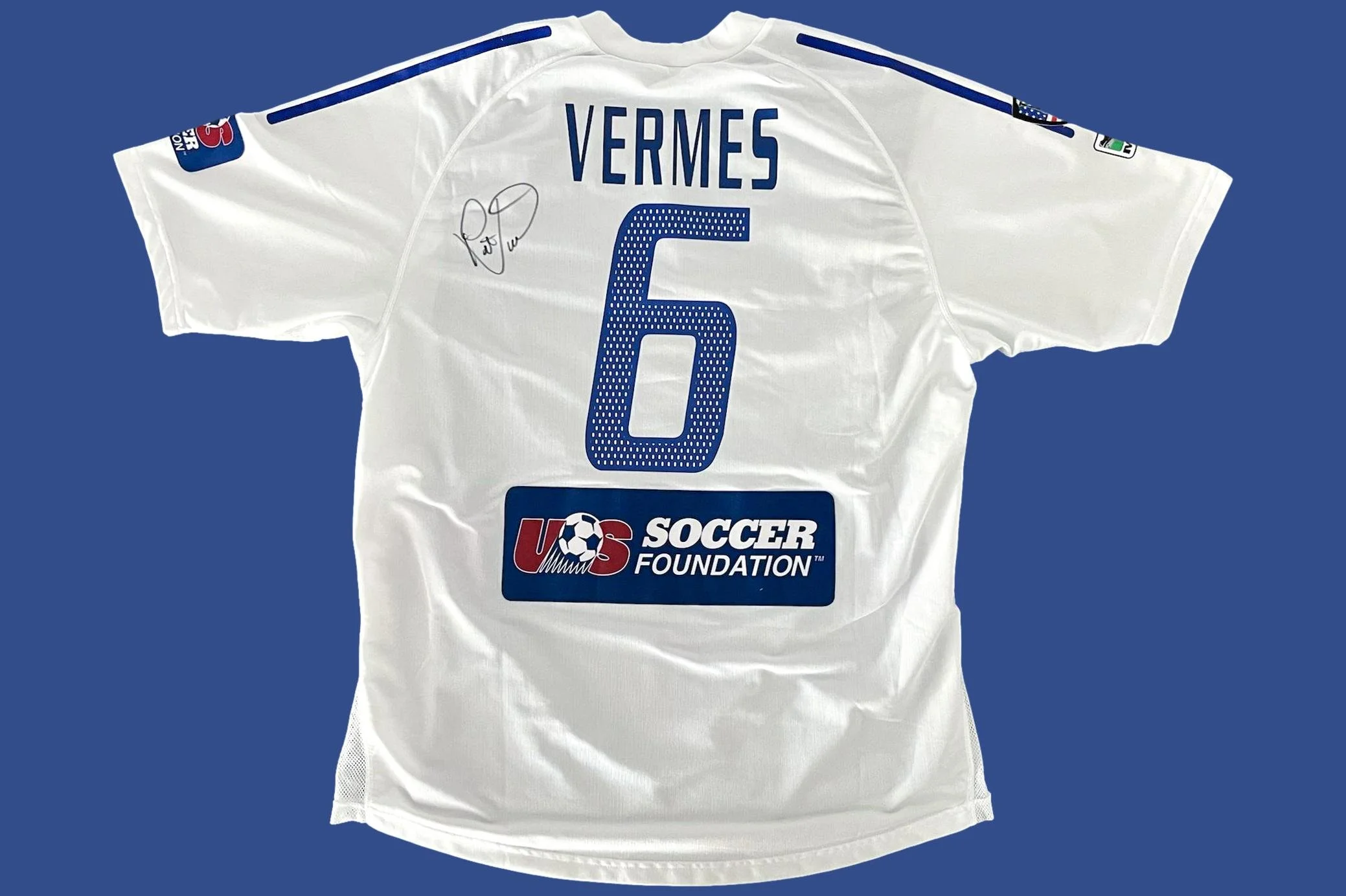 Peter Vermes 2002 Kansas City Wizards Secondary Match Worn Shirt